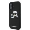 Karl Lagerfeld KLHMP16SSKCHPPLK iPhone 16 6.1 czarny/black hardcase Silicone Double Heads Print MagSafe